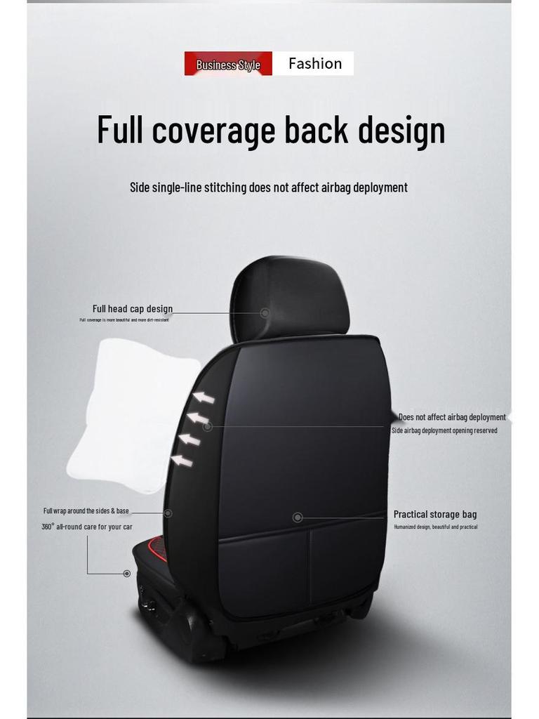 Universelles Diamantleder Autositzkissen: Atmungsaktiv, Vollständige Abdeckung für alle Jahreszeiten