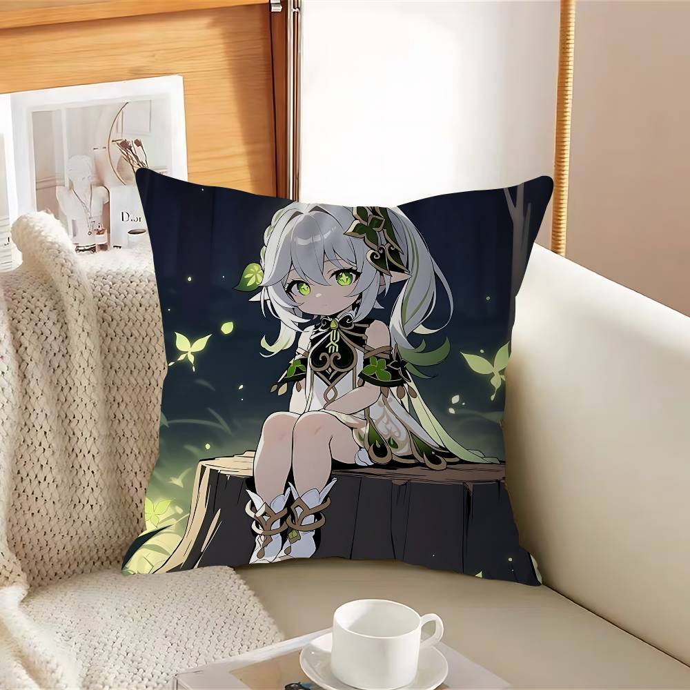 

N-Nahida ANIME Pillow Case Removable Washable Cushion Cover – All-Season Soft Linen 12x12Inch