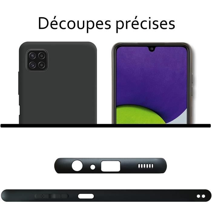 1 Coque de protection Noir + 2 Verres trempé pour Samsung Galaxy A22 5G avec Stylet Toproduits®