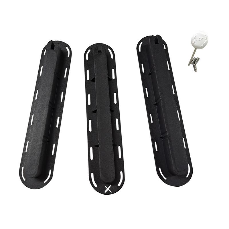 Professional Surfboard Tail Fin Base: Future Box Slot Accessory 3 pieces/set