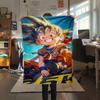 1PC Son Goku  Print Flannel Blanket, High quality All Seasons, Home Decor, Warmth and Comfort, Perfect for Christmas Gifts