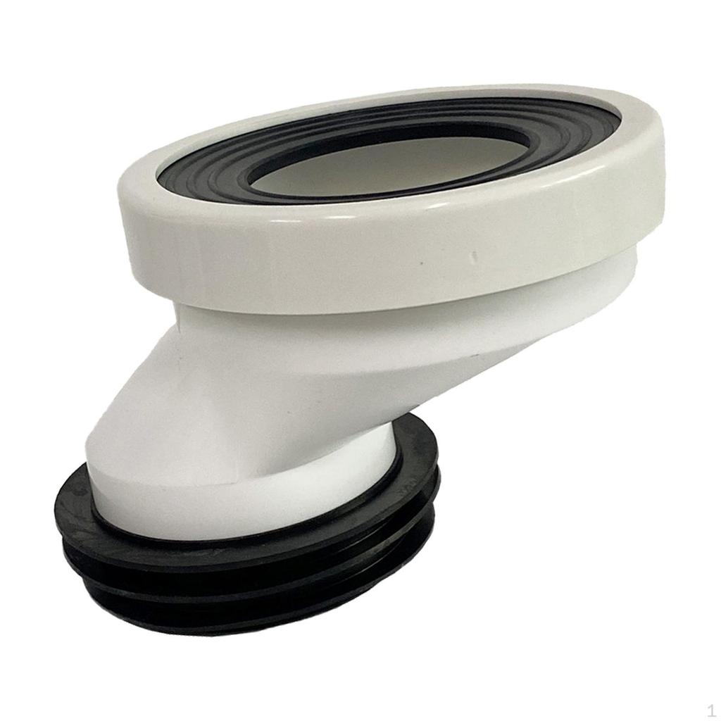 Offset Toilet Flange Connector Extension Adapter 4 inch PVC Shifter for Plumbing