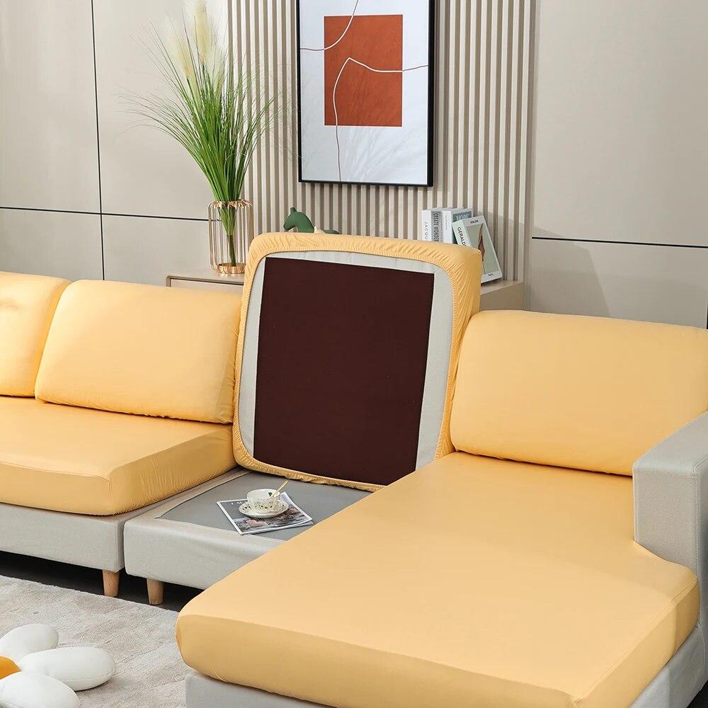 

Водонепроницаемые чехлы для диванных подушек из искусственной кожи, чехол для дивана, эластичный чехол для сиденья дивана, защитный чехол для мебели, чехол для гостиной Normal Size (S)-1pc