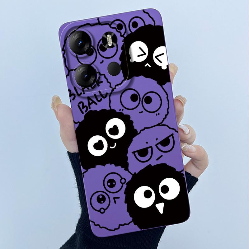 For Tecno Spark Go 2023 Pop 7 Pro BF7 Infinix Smart 7 Plus Smart7 HD Case Lovely Cartoon Cat Liquid Silicone Soft TPU Back Cover