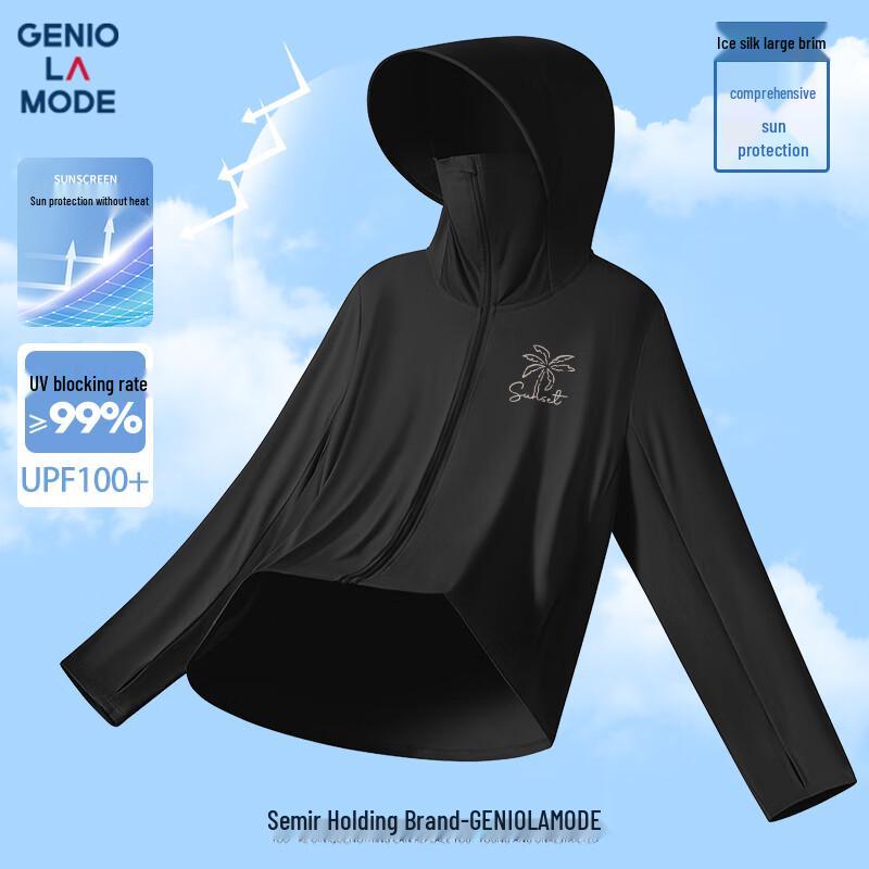 GENIOLAMODE Men s UPF100+ Cooling Ice Silk Sun Protection Shirt XL