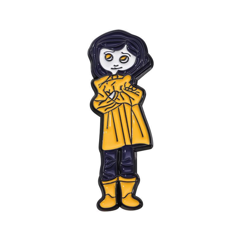 Fashionable Cartoon Character Metal Badge Brooch Pin Unique Gift For Ages All