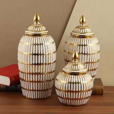 Light Luxury Ceramic Crafts Living Room Foyer Bedroom Decorations Creative Vases General Altar Jars