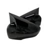 Seitenspiegelabdeckung für Clio 4 IV 2012-2020 Renault Autozubehör RS GT Glänzend Piano Schwarz Tuning Auto Sport Fledermaus Design