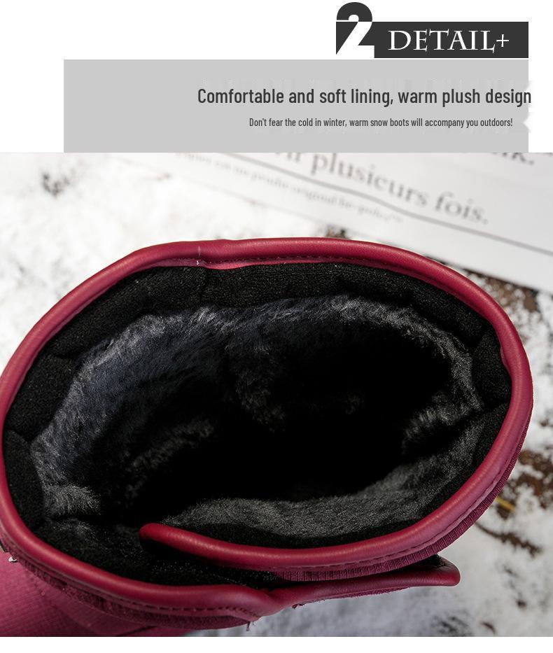 Women's Waterproof Fleece-Lined Winter Boots - Thick, Warm, Plus Size, Snow-Ready