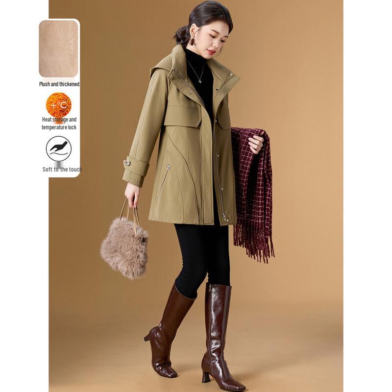 

Melanie Mid-Length Hooded Fleece-Lined Parka 3XL