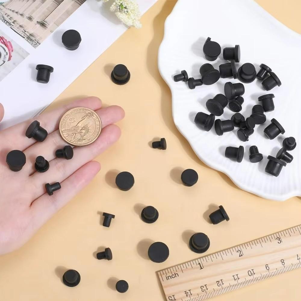 50PCS 5 Sizes Rubber Hole Plug Waterproof Multifunctional Silicone Plugs Replacement Bottle Mouth Plug