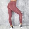 2024 Black Red Sexy Women Yoga Sport Leggings Phone Pocket Fitness Running Pants Stretchy Sportswear Gym Leggings Slim Yoga Pant