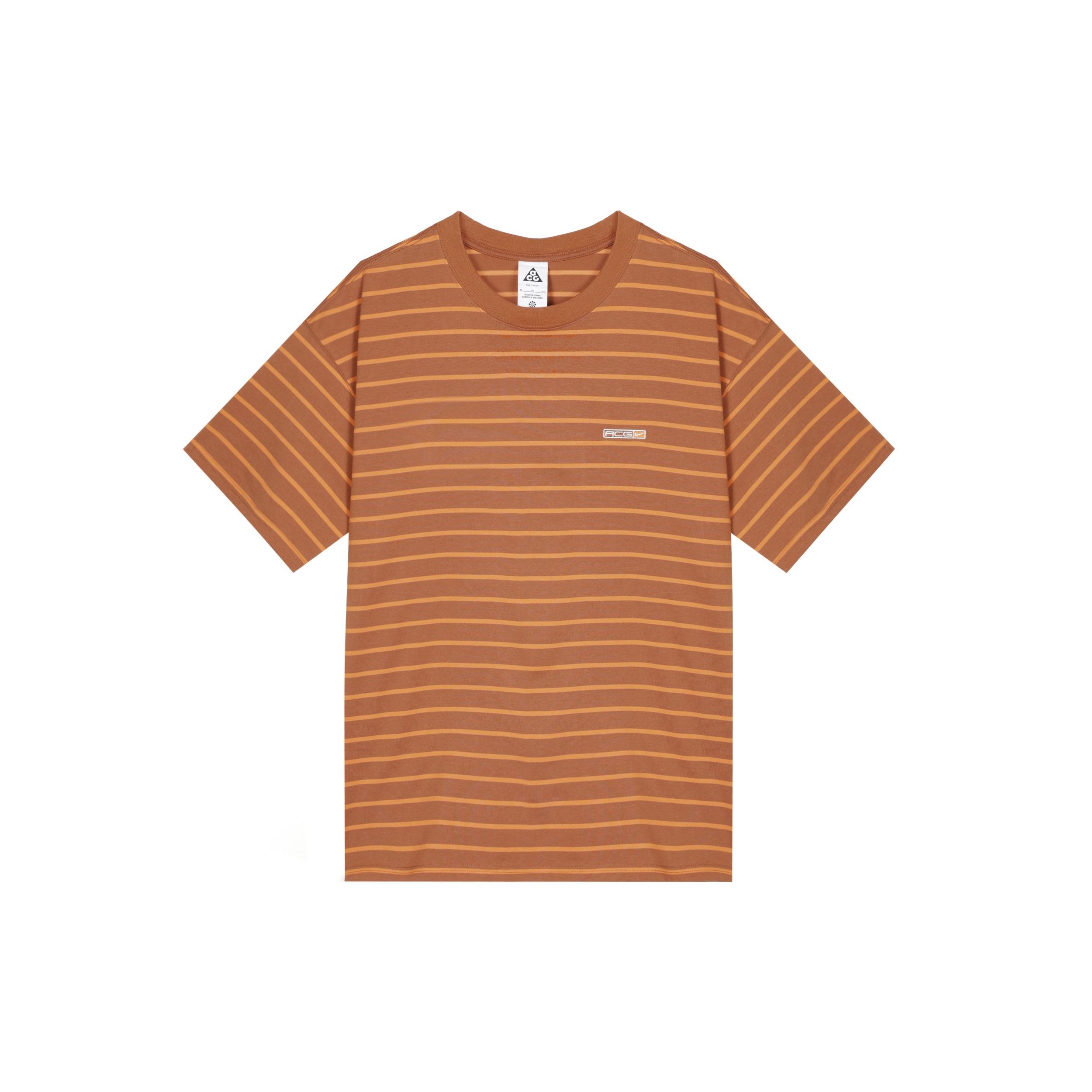 Nike ACG Stripe T-Shirt Orange Men s FB8130-246 XXL