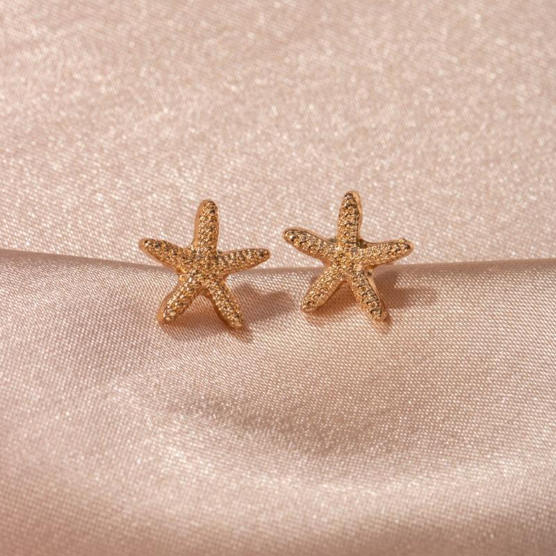 Cold Style Fashion Trend Starfish Earrings Women's Personalized Design Popular Earrings Ear Jewelry