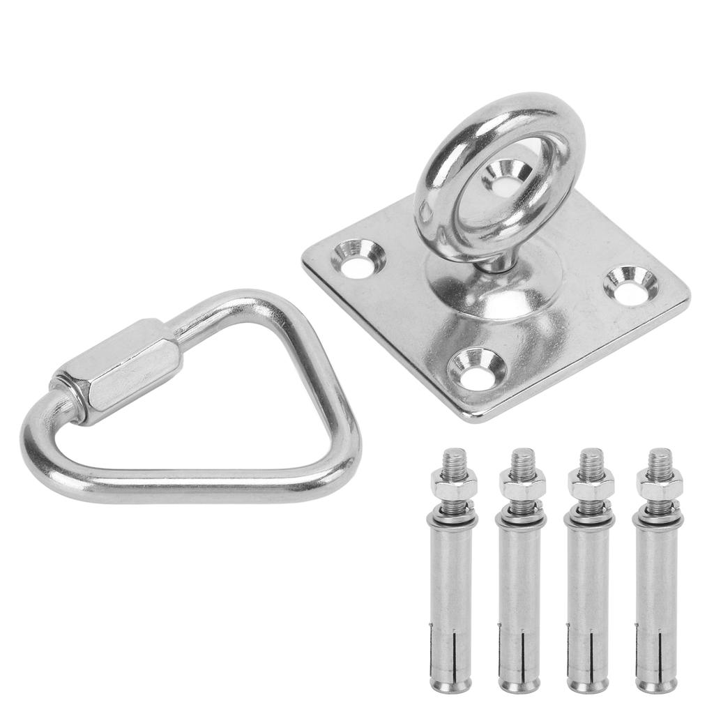Suspension Bracket Hammock Mount Set with Square Fixing Hook Triangular Nut Buckle Expansion Screw