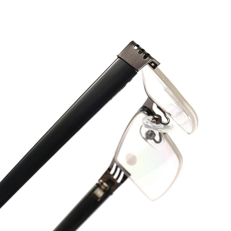 New Reading Glasses High End Business Covered Glasses Resin Read Eyeglasses Metal Half Frame Presbyopia Hyperopia Eyewear +1.0