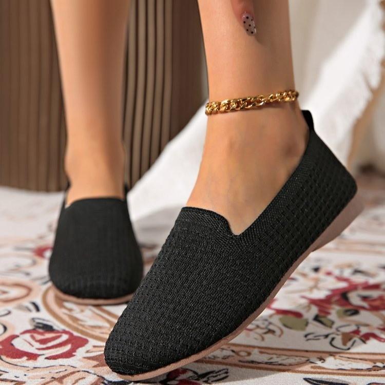 New Summer Non-slip Soft-soled Fashion Women's Shoes Breathable Mesh Deodorant Fashion Casual One-pedal Single Shoes Women