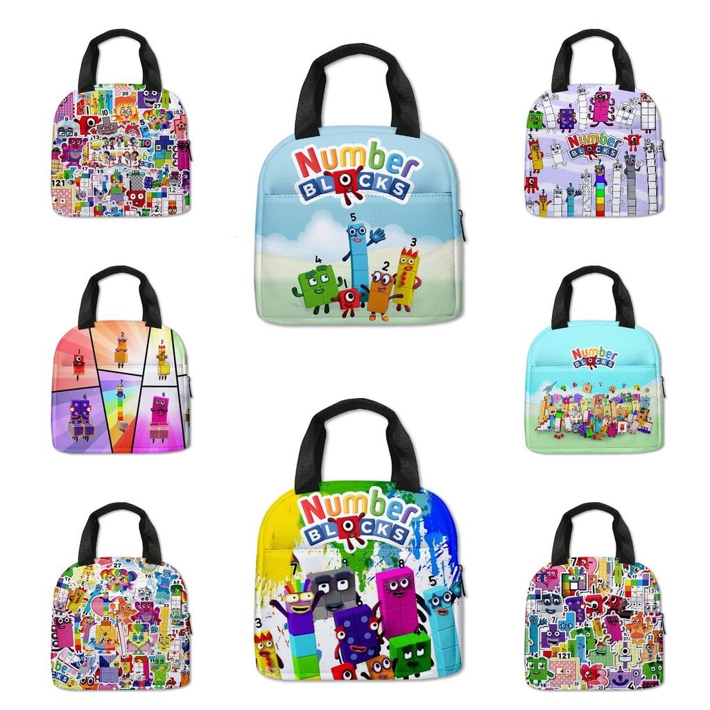 Numberblocks Cyfrowe Klocki Izolowana Torba Śniadaniowa Dla Uczniów Szkół Podstawowych
