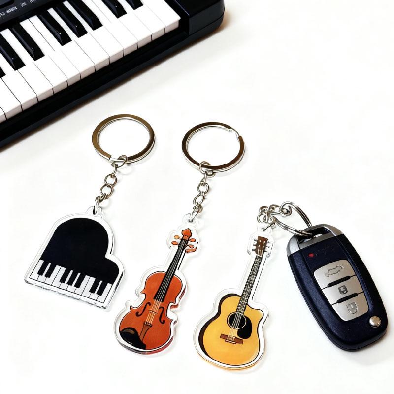 Piano Music Keychain: Creative Mini Instrument Bag Ornament