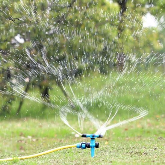 Bewässerungssprinkler, 360 Grad drehbarer Gartensprinkler, großflächige Abdeckung, Rasensprinkler mit Erdspieß zur Pflanzenbewässerung