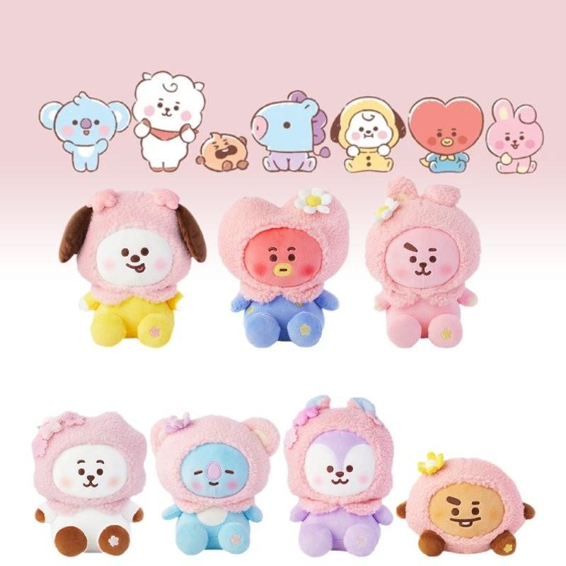 Adorable Korean Trendy Plush Doll Sakura Series Cute Cartoon Animal Figurine