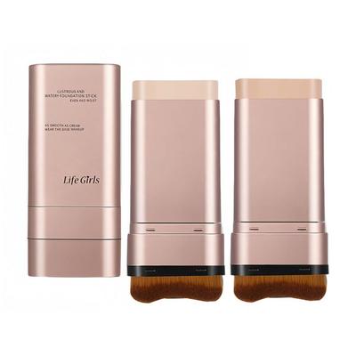 [2026 Doppelkopfd-Design] Foundation-Stift mit Pinsel, Natürliche Deckkraft, Keine Technik Erforderlich, Einfach Direkt Auftragen, Wasserfest und Schweißfest, Haut