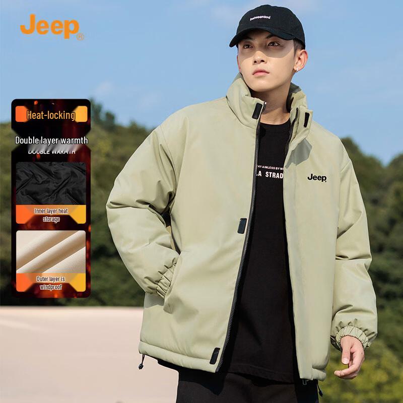 

Jeep Men s Stand Collar Padded Jacket 4XL