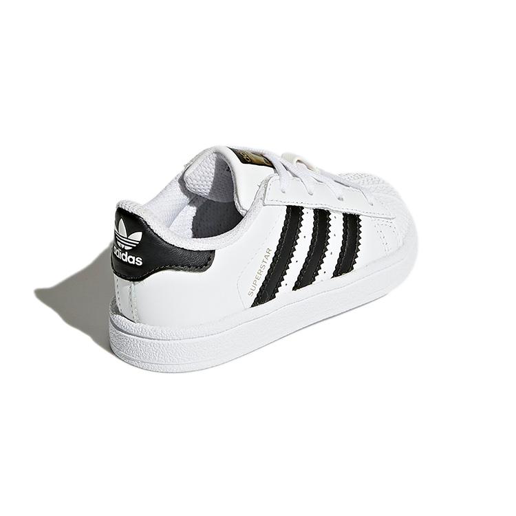 adidas Originals Superstar Abrasion Resistant Abrasion Resistant Low Top Toddler Shoes White Black Gold BB9076