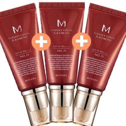 

1+1+1 набор (МИША Миша) M Perfect Cover BB Cream Perfect Cover BB Cream SPF42/PA+++ Нет. 21 + Нет. 21 + Нет. 21 = набор из 3 предметов