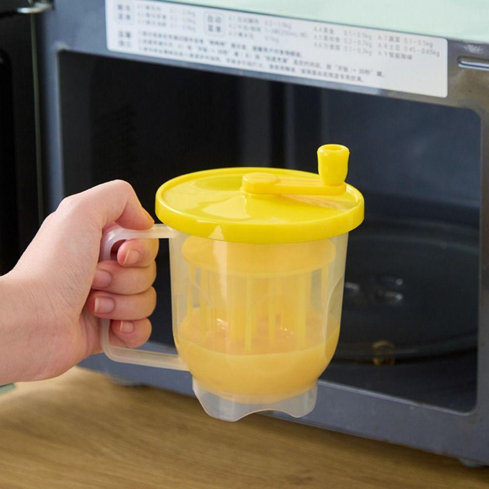 Microwave-Safe Egg Yolk Shake Non-Stick Hand-Cranked Egg Maker  Kitchen Tools