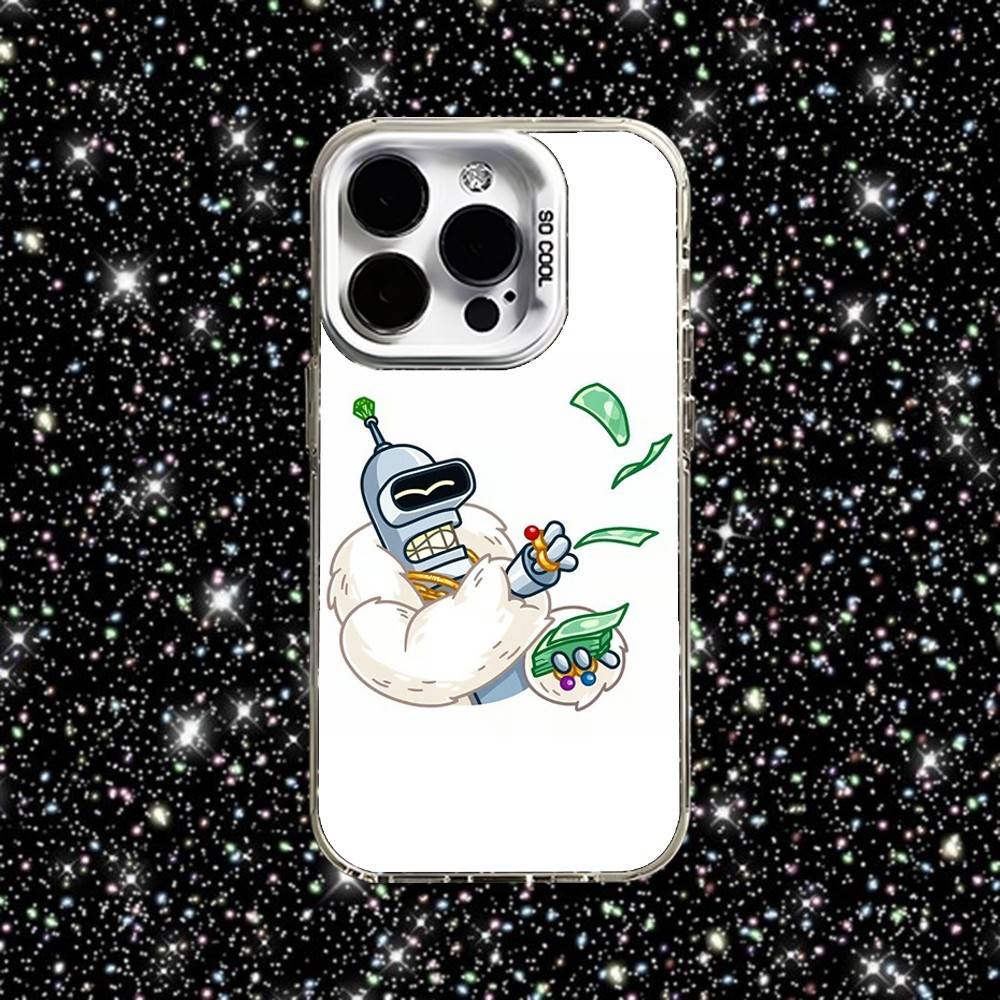 Cartoon F-Futura-mas Phone Case For iPhone 16,15,14,13,12,11,Pro,XS,Max,Plus,Mini,SE White Candy Matte Shockproof Cover