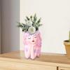 Planter Pot Decoration Cute Creative Flower Head for Indoor Outdoor Plants