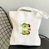 Avocado Bags 2021 Tote for Women Canvas Summer Shopper Bag Women's Handbag Designer Handbags Fabric Printed Shoping Anime Woman