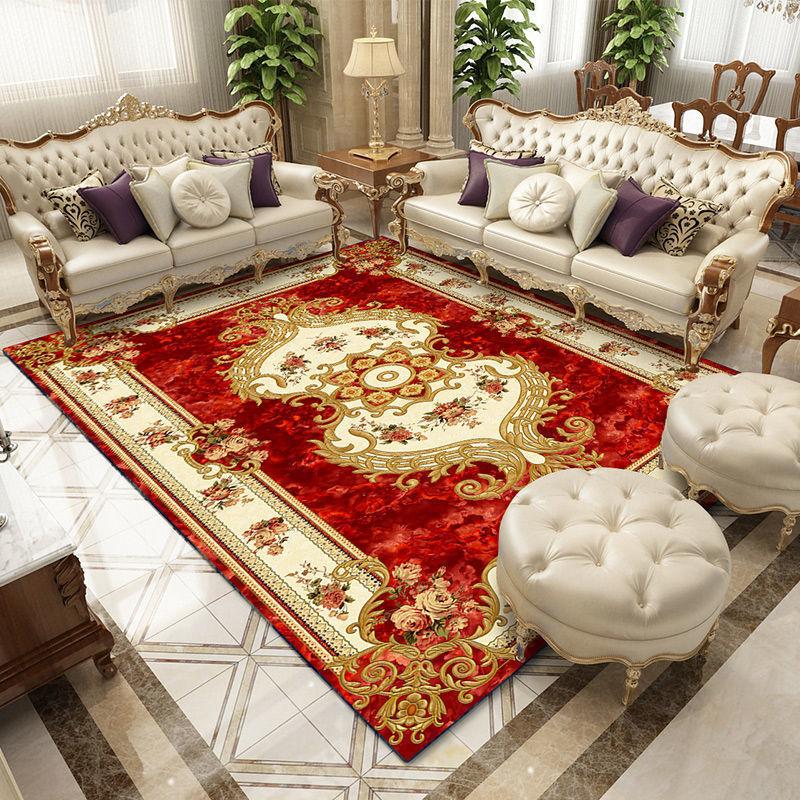 European Style Living Room Carpet Home Sofa Coffee Table Carpet Large Area Carpet Bedside Carpet