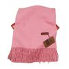 Women's winter solid color bright red scarf, plush, soft, thickened shawl, faux cashmere, warm neck warmer, trendy
