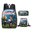Student Schoolbag, Primary And Secondary School Student Backpack, Large Capacity, Cartoon Backpack, Satchel, Pencil Case, Three-Piece Set.