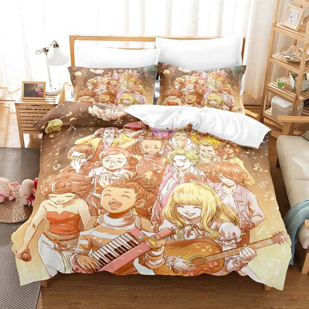 Fashion 3D Print Anime Carole & Tuesday Bedding Set Single Twin Full Queen King Size Bed Set Adult Kid Bedroom Duvet Cover Sets