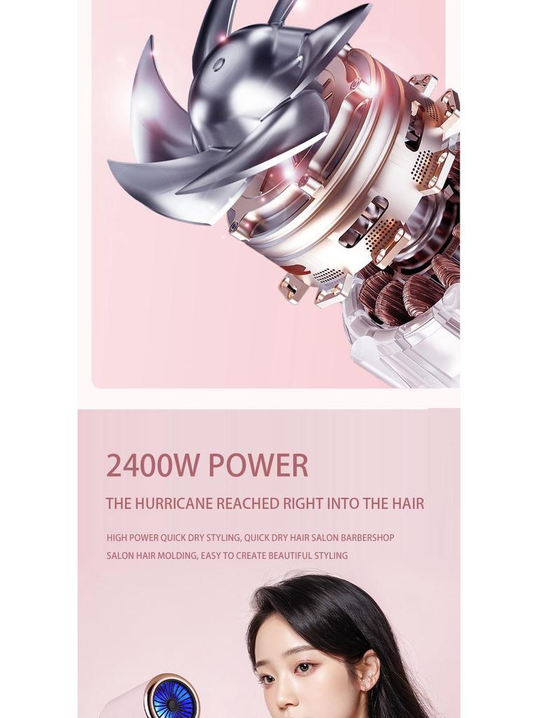 High-Speed Negative Ion Hair Dryer for Home and Salon Use - Cold & Hot Air, High Power