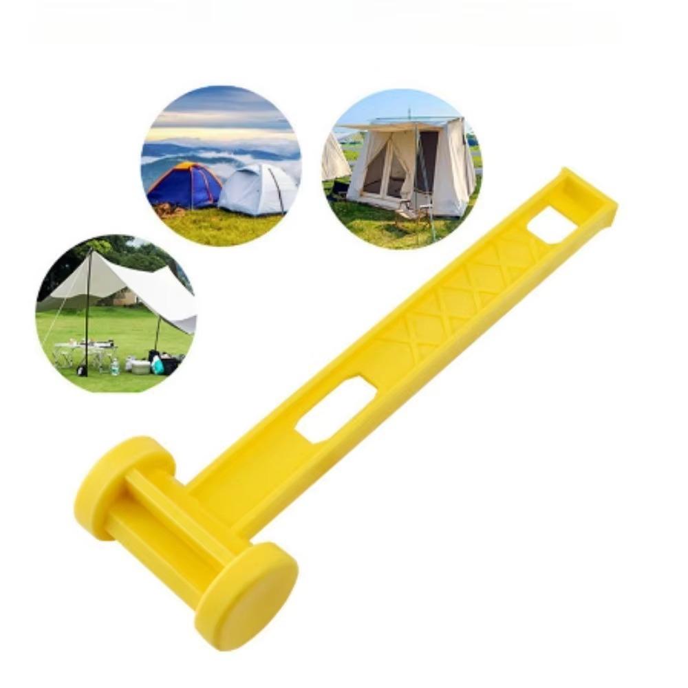 1PCS Outdoor ultra lightweight portable ground nail hammer plastic PE hammer camping canopy tent camping tool