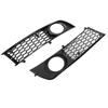 2 Pcs For Front Bumper Fog Light Grille Fog Lamp Grilles Grille Side Lower Base Abdominal Material Stylish Design Sy Installation