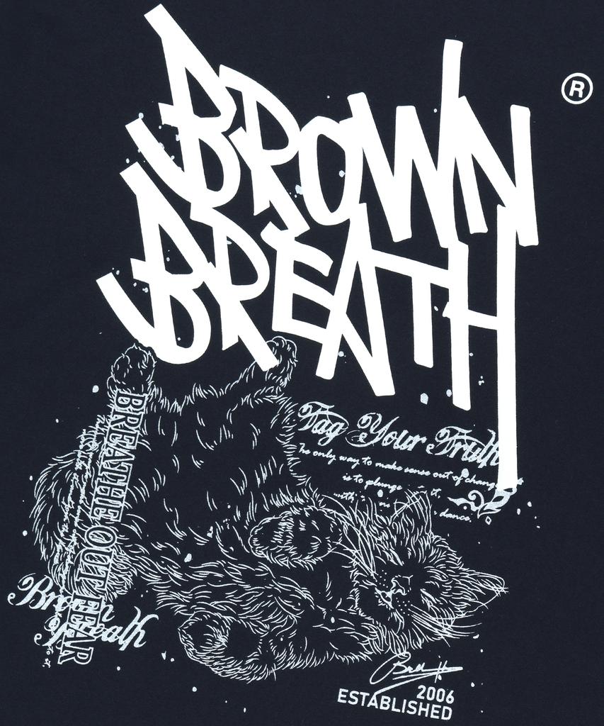 BROWNBREATH Sleepy Tag Tee - Navy