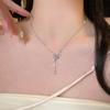 Wind Pearl Necklace Women's Versatile Niche Design High-end Sense Collarbone Chain Love Pendant Jewelry