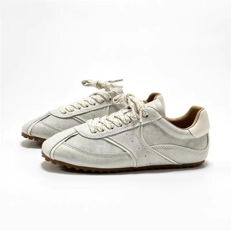 Retro Deutsche Trainingsschuhe Damen Frühling und Sommer 2025 Flachsohlige weiße Schuhe Weiche Sohlen Leichte Laufschuhe Forrest Gump Schuhe Lässige Board-Schuhe Damen