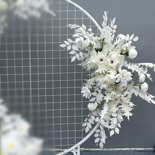 Champagne Matrimonio Fiori Artificiali Fila Feste Centrotavola Arco Decorazione Parete Finestra Sfondo Disponi Oggetti di Scena Foglia Appesa Floreale