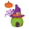 Halloween Candy House and Pumpkin Crochet Set with Step-by-Step Instruction Crochet Hook Yarns Large Eye Needle