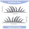SUPERFINDINGS 2pcs Car Headlight Eyelash Stickers White Diamond False Cute Rhinestone Sparkling Diamond Car Eyelid Decoration