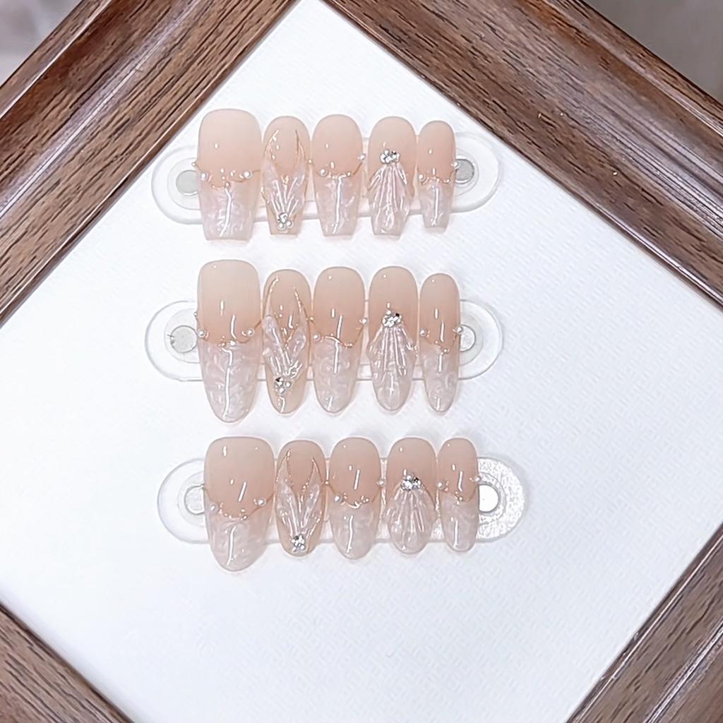 Hand-woven Armor Mermaid Story Three-dimensional Shell Hand-painted Fishtail Cat Eye Style Nail Art Patch