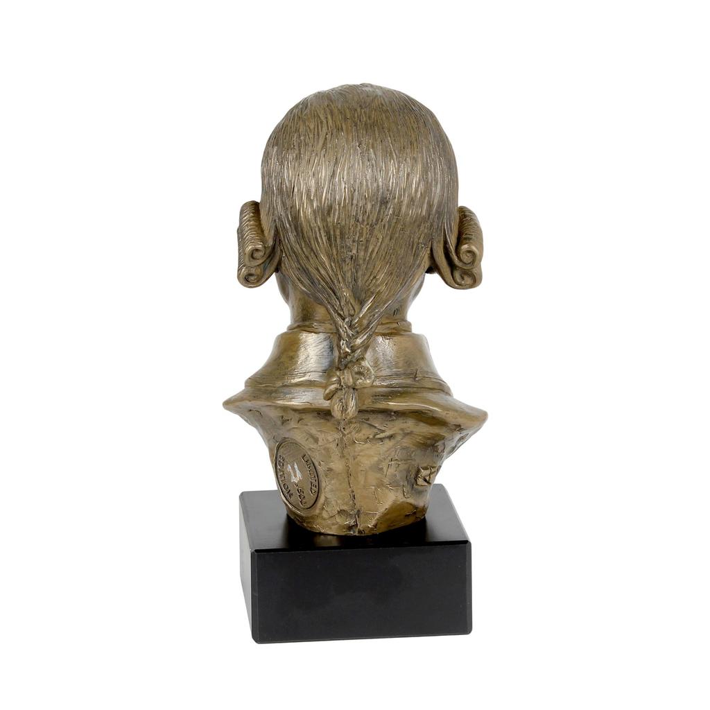 Wolfgang Amadeus Mozart - busto de mármol, estatuilla de una persona famosa, decoración para oficina, escuela y hotel de la marca Art-Dog