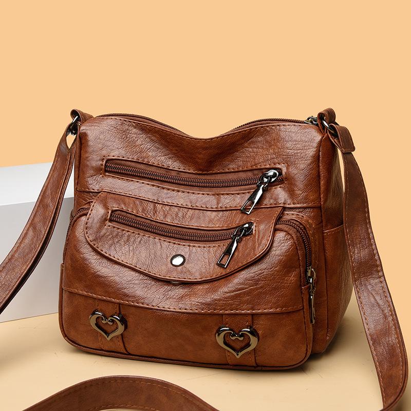

Simple fashion messenger bag 2024 summer new trend casual shoulder bag simple fashion large capacity tote bag жовтий
