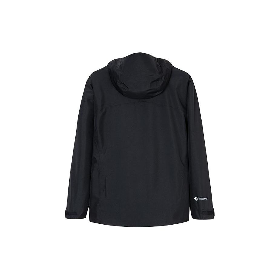 Anta Champion Outdoor Series Solid Color Zip-Up Hooded Woven Sports Jacket Men jackets Black 152410616-3